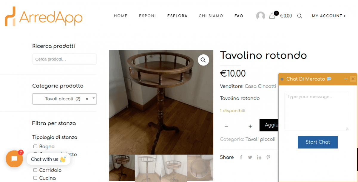 arredapp woocommerce marketplace chat