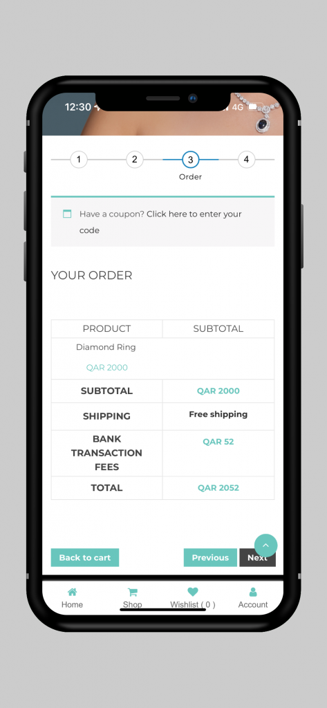 Qatar Jewellery Shopping App