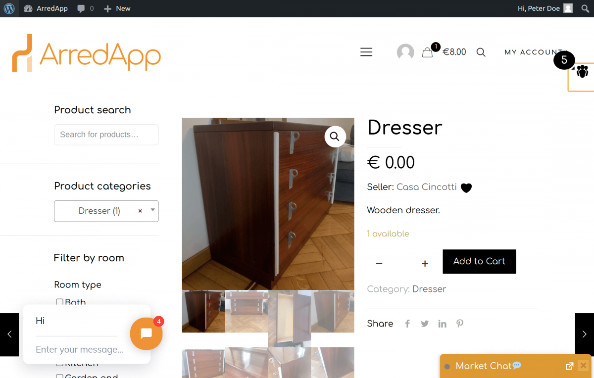 number-badge arredapp woocommerce marketplace